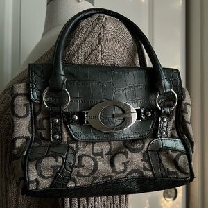 Guess Black and Gray Mini Bag